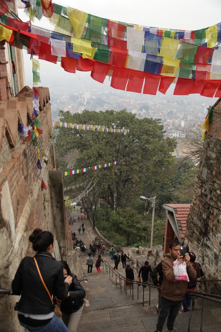 Uitzicht op Kathmandu