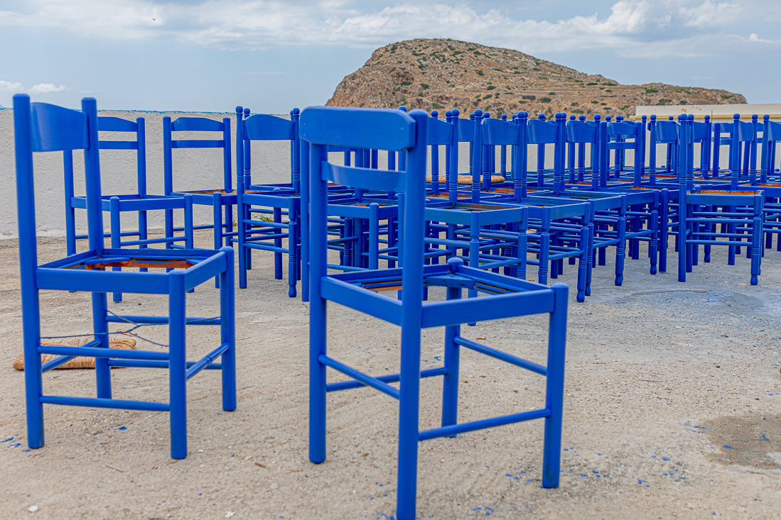 Nieuw laagje Grieks blauw voor het nieuwe seizoen