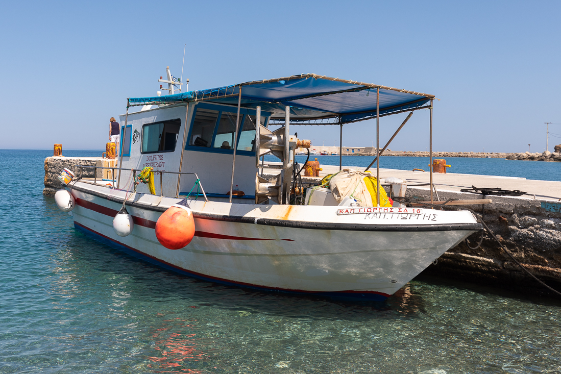 Vissersboot in Diafani