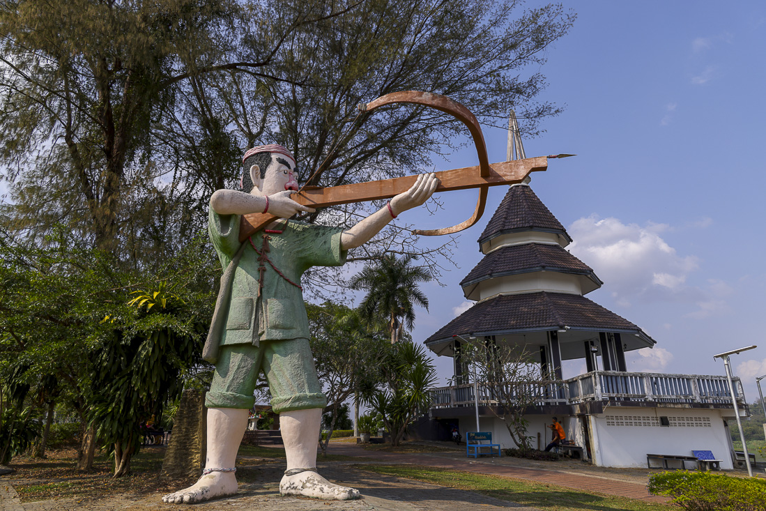 Beeld aan de grens met Laos