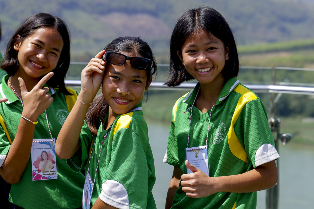 Thaise schoolmeisjes