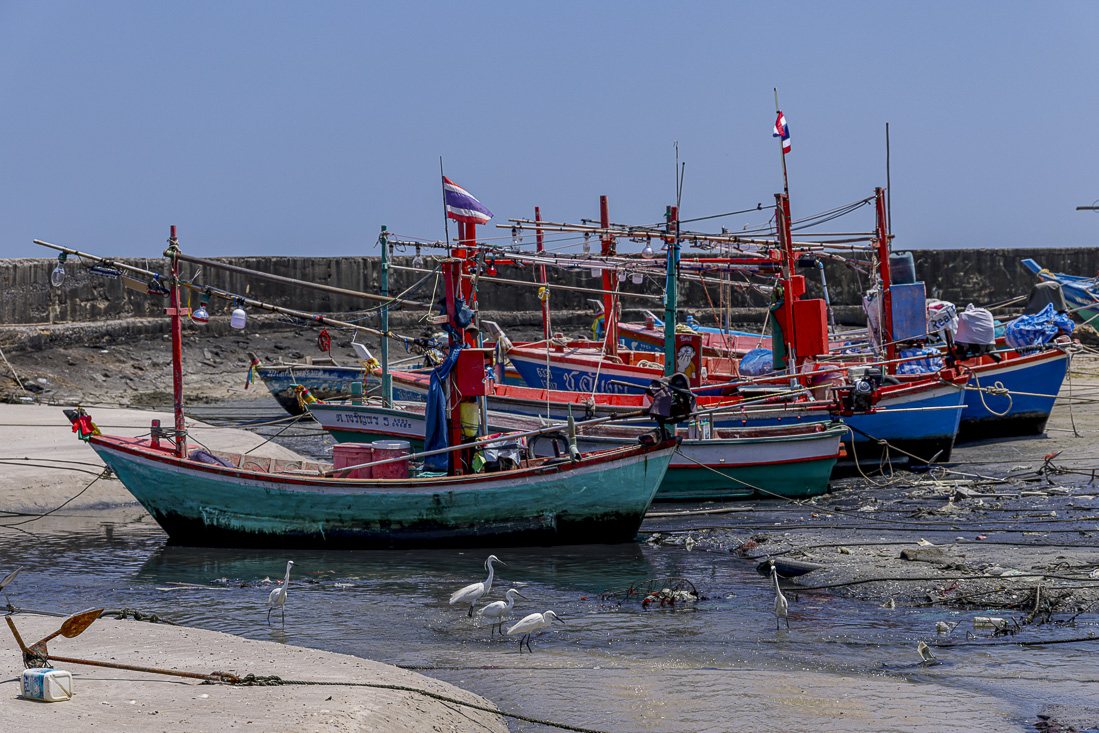 Vissersbootjes Hua Hin